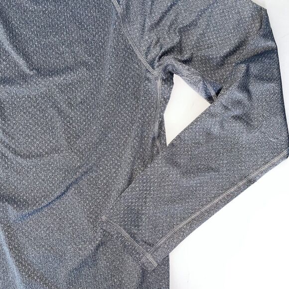 REI Mens Lightweight Crew Baselayer Shirt Alloy Gray Size LG Long Sleeves EUC - Picture 4 of 7